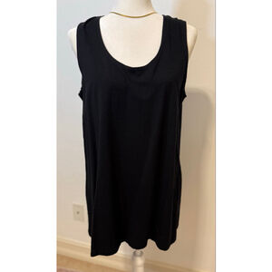 Bryn Walker Black Lois Tunic Top S, A line shape and long. NWT